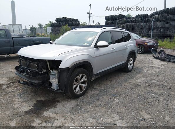 1V2LR2CA9KC554558 2019 VOLKSWAGEN ATLAS Silver წინა მარცხენა ხედი სამი მეოთხედიდან