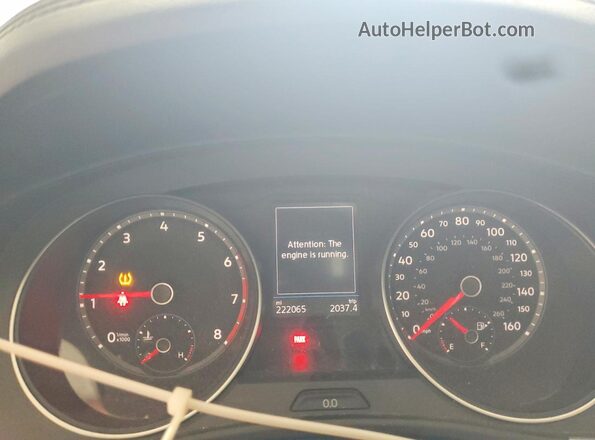 1V2LR2CAXJC503391 2018 VOLKSWAGEN ATLAS White Вид щитка приладів