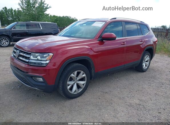 1V2LR2CAXJC532230 2018 VOLKSWAGEN ATLAS Maroon Front left
