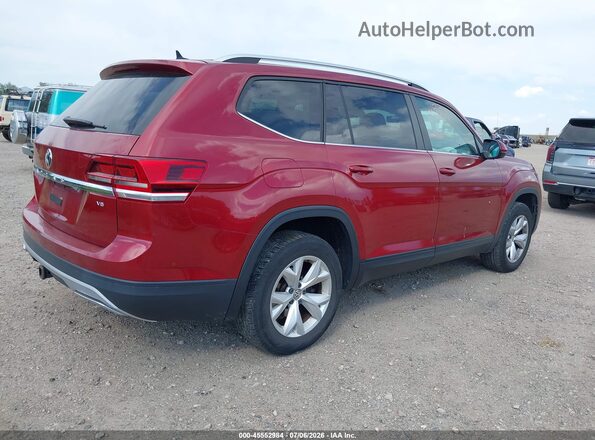 1V2LR2CAXJC532230 2018 VOLKSWAGEN ATLAS Maroon Rear right
