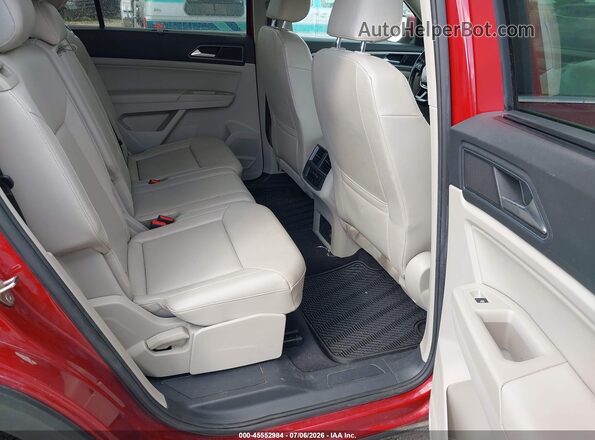 1V2LR2CAXJC532230 2018 VOLKSWAGEN ATLAS Maroon VIN sticker view