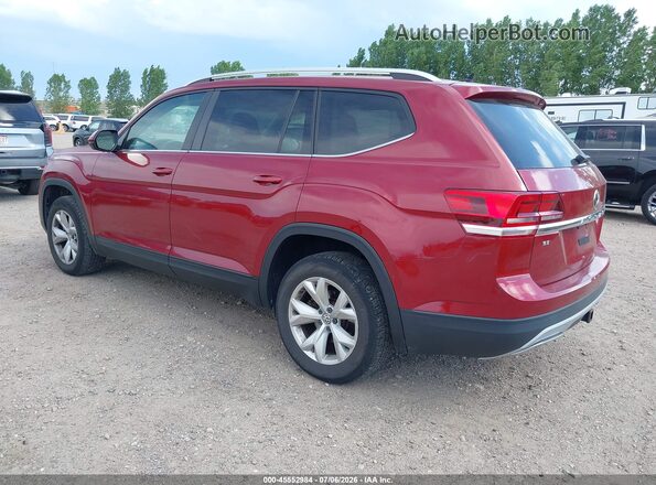 1V2LR2CAXJC532230 2018 VOLKSWAGEN ATLAS Maroon Rear left