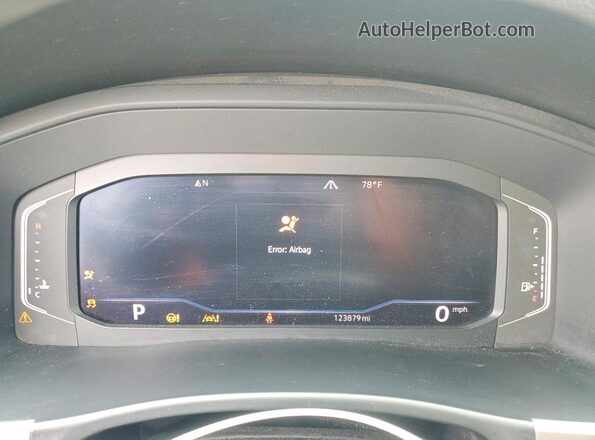 1V2MC2CAXLC205948 2020 VOLKSWAGEN ATLAS White Вид щитка приладів