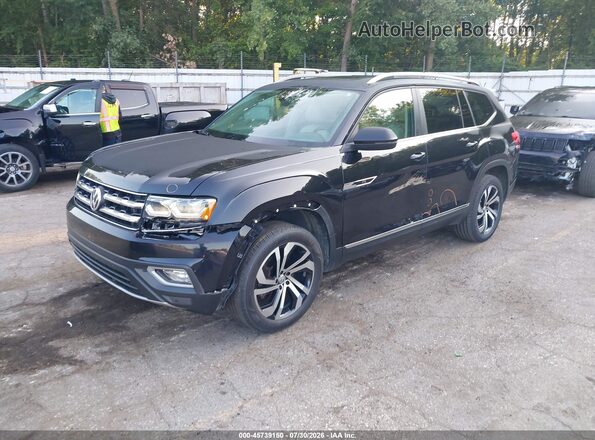 1V2MR2CA0JC535433 2018 VOLKSWAGEN ATLAS Black Առջևի ձախ երեք քառորդ տեսարան