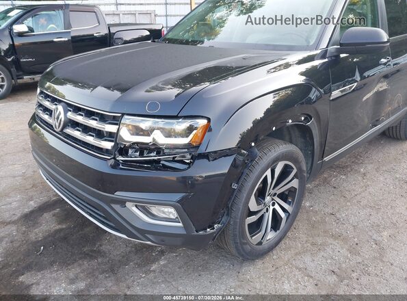 1V2MR2CA0JC535433 2018 VOLKSWAGEN ATLAS Black Դիմացի տեսք