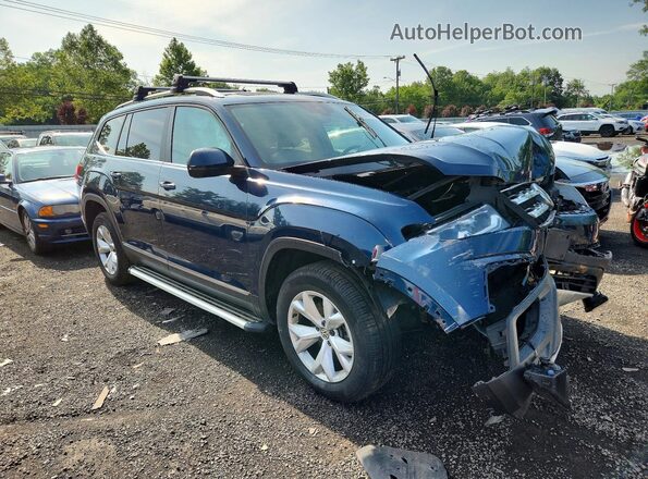 1V2MR2CA0JC555312 2018 VOLKSWAGEN ATLAS Blue Delantero derecho