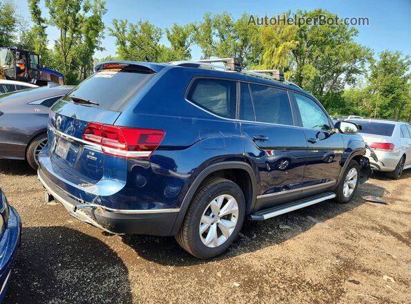 1V2MR2CA0JC555312 2018 VOLKSWAGEN ATLAS Blue Trasero derecho