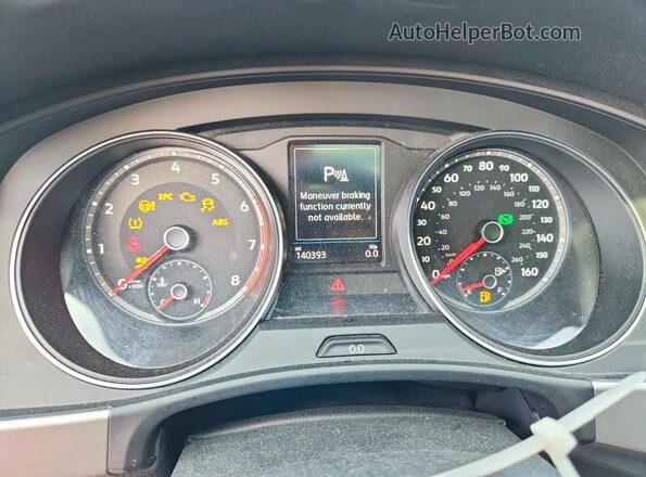 1V2MR2CA0JC555312 2018 VOLKSWAGEN ATLAS Blue Vista del cuadro de instrumentos