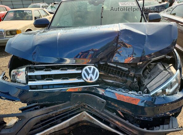 1V2MR2CA0JC555312 2018 VOLKSWAGEN ATLAS Blue Vista del compartimento del motor