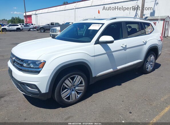 1V2MR2CA0KC604476 2019 VOLKSWAGEN ATLAS White Առջևի ձախ երեք քառորդ տեսարան
