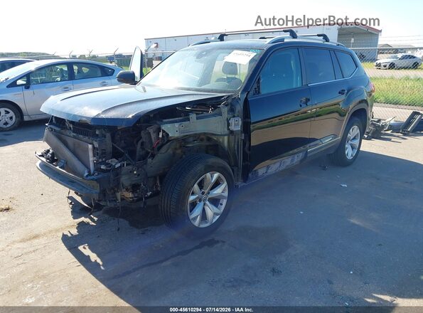 1V2MR2CA1JC545825 2018 VOLKSWAGEN ATLAS Black Vista tres cuartos delantera izquierda