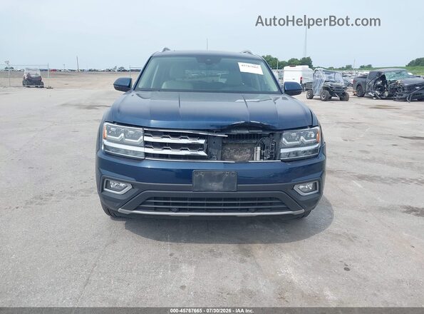 1V2MR2CA2JC535532 2018 VOLKSWAGEN ATLAS Blue Widok wnętrza z tyłu