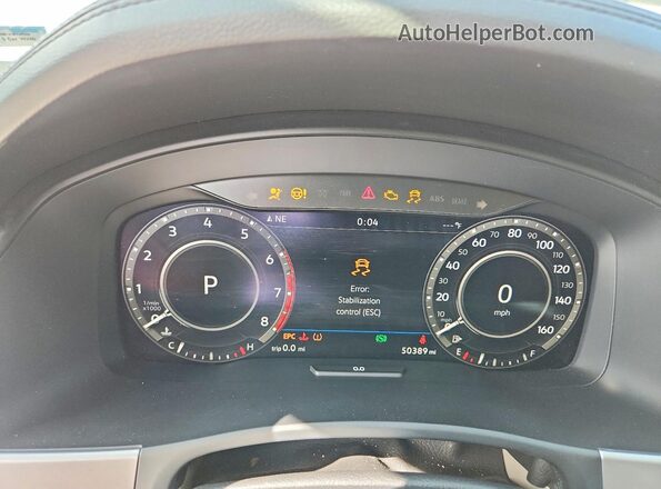1V2MR2CA4KC526932 2019 VOLKSWAGEN ATLAS Белый Вид щитка приборов
