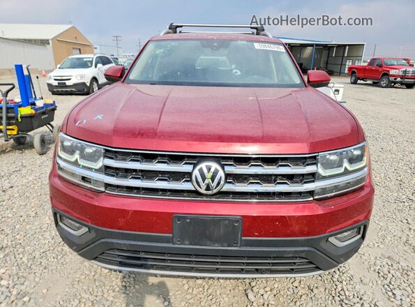 1V2MR2CA5KC526650 2019 VOLKSWAGEN ATLAS Red Front view