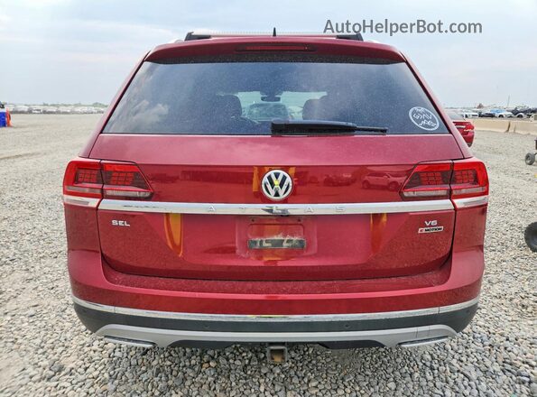 1V2MR2CA5KC526650 2019 VOLKSWAGEN ATLAS Red Rear view