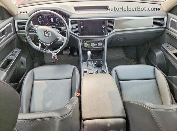 1V2MR2CA5KC526650 2019 VOLKSWAGEN ATLAS Red Dashboard view