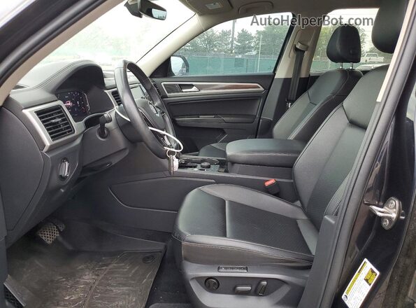 1V2MR2CA5KC589392 2019 VOLKSWAGEN ATLAS Black Widok wnętrza z przodu