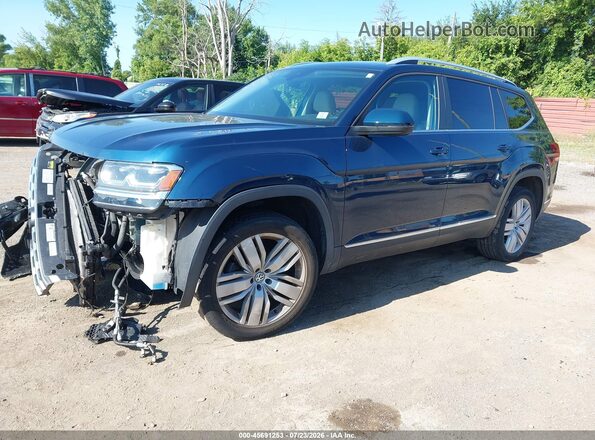 1V2MR2CA6KC623923 2019 VOLKSWAGEN ATLAS Teal წინა მარცხენა ხედი სამი მეოთხედიდან