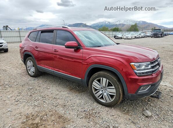 1V2MR2CA7KC538086 2019 VOLKSWAGEN ATLAS Красный Передняя правая четверть