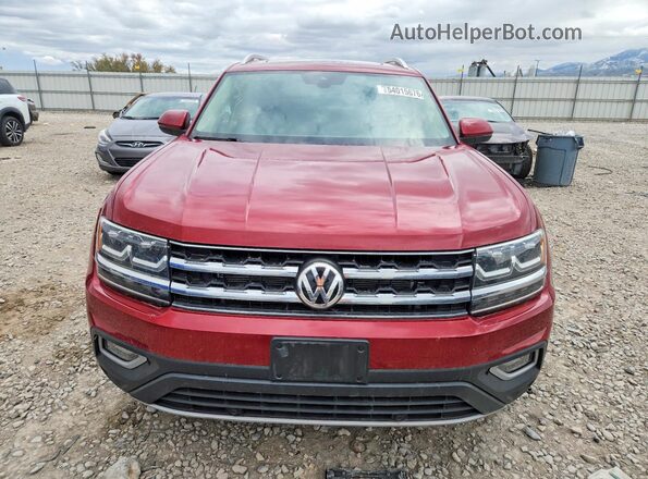 1V2MR2CA7KC538086 2019 VOLKSWAGEN ATLAS Красный Вид спереди