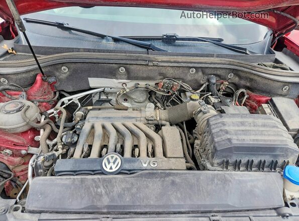 1V2MR2CA7KC538086 2019 VOLKSWAGEN ATLAS Красный Вид подкапотного пространства