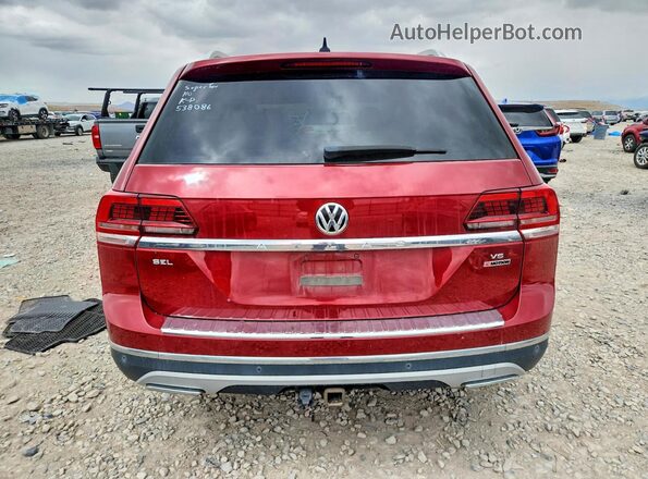 1V2MR2CA7KC538086 2019 VOLKSWAGEN ATLAS Красный Вид сзади