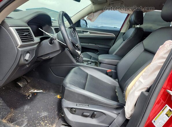 1V2MR2CA7KC538086 2019 VOLKSWAGEN ATLAS Красный Вид салона спереди