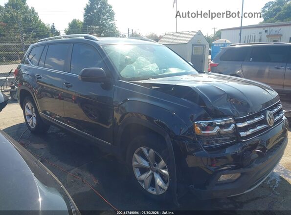 1V2MR2CAXJC536427 2018 VOLKSWAGEN ATLAS Black Widok wnętrza z tyłu