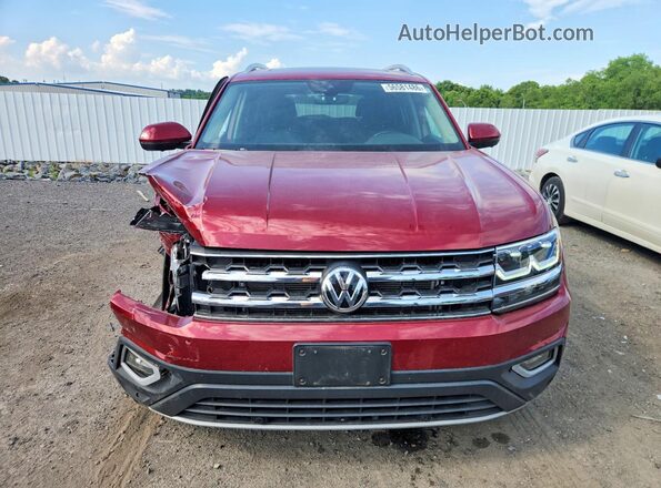 1V2NR2CA0JC523710 2018 VOLKSWAGEN ATLAS Red Widok z przodu