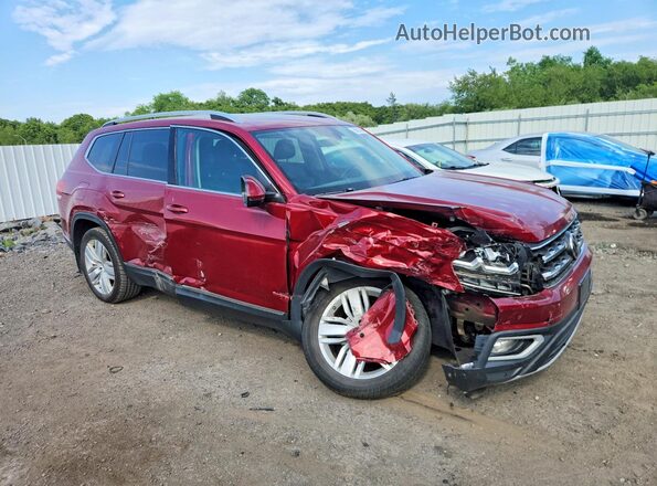 1V2NR2CA0JC523710 2018 VOLKSWAGEN ATLAS Red Przód prawy