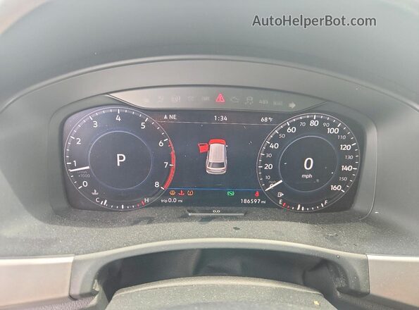 1V2NR2CA0JC558005 2018 VOLKSWAGEN ATLAS White Вид щитка приладів