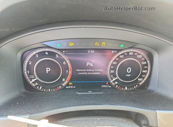 1V2NR2CA0KC518895 2019 VOLKSWAGEN ATLAS Gray Vista del cuadro de instrumentos