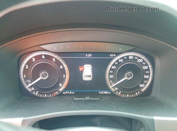 1V2NR2CA2KC520678 2019 VOLKSWAGEN ATLAS Black Vista del cuadro de instrumentos