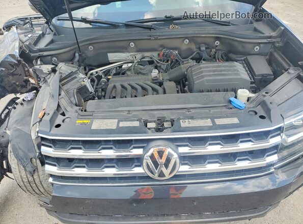 1V2NR2CA2KC520678 2019 VOLKSWAGEN ATLAS Black Vista del compartimento del motor