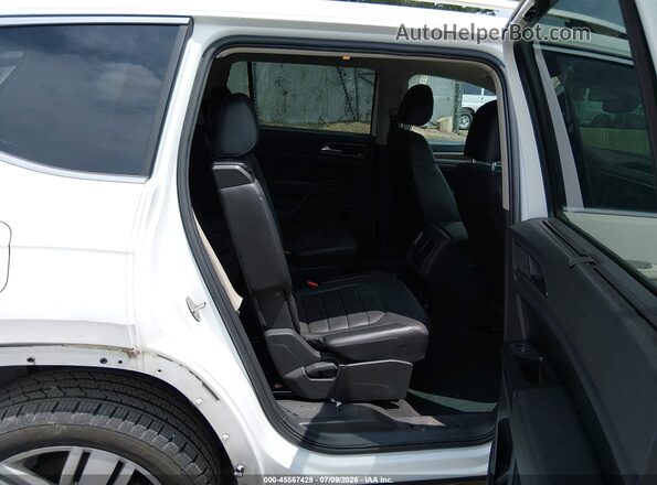 1V2NR2CA3JC593539 2018 VOLKSWAGEN ATLAS White VIN კოდის სტიკერის ხედი