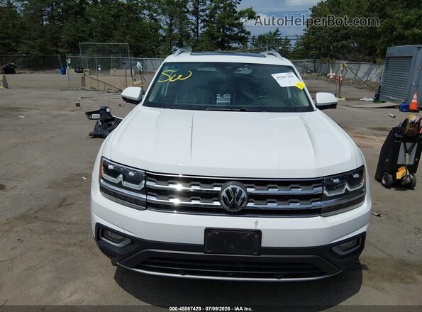 1V2NR2CA3JC593539 2018 VOLKSWAGEN ATLAS White ხელსაწყოთა პანელის ხედი
