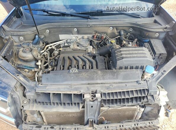 1V2NR2CA7KC545771 2019 VOLKSWAGEN ATLAS Blue Engine compartment view
