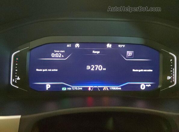 1V2NR2CA7KC561002 2019 VOLKSWAGEN ATLAS Silver Widok zestawu wskaźników