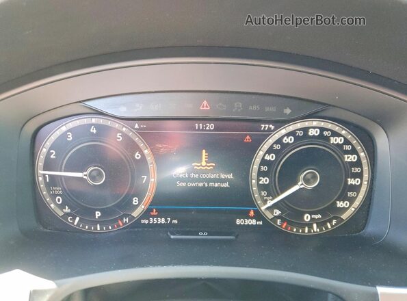 1V2NR2CA8KC544872 2019 VOLKSWAGEN ATLAS Черный Вид щитка приборов