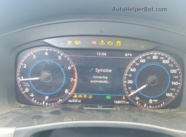 1V2NR2CAXJC500466 2018 VOLKSWAGEN ATLAS Gray Widok zestawu wskaźników