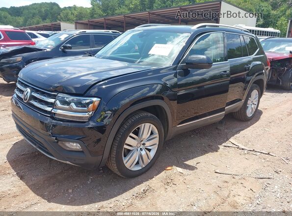1V2NR2CAXJC591853 2018 VOLKSWAGEN ATLAS Black Vista tres cuartos delantera izquierda