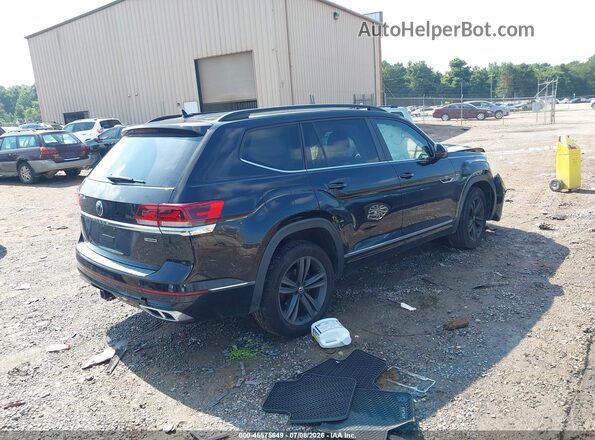 1V2NR2CAXMC534556 2021 VOLKSWAGEN ATLAS Черный Задняя правая четверть
