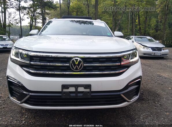 1V2PE2CA2MC212997 2021 VOLKSWAGEN ATLAS Белый Вид задней части салона