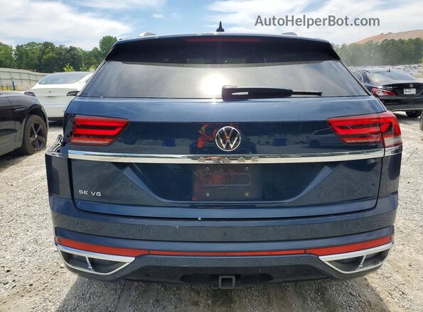 1V2PE2CA5MC205168 2021 VOLKSWAGEN ATLAS Blue Widok z tyłu
