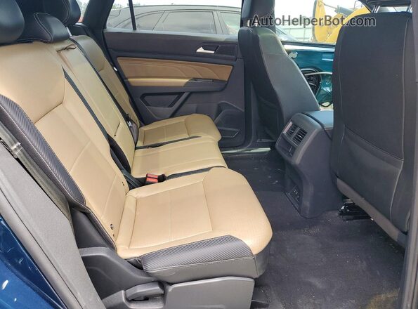 1V2PE2CA5MC205168 2021 VOLKSWAGEN ATLAS Blue Widok wnętrza z tyłu