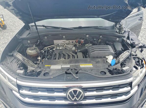 1V2PR2CA0MC549091 2021 VOLKSWAGEN ATLAS Black Vista del compartimento del motor
