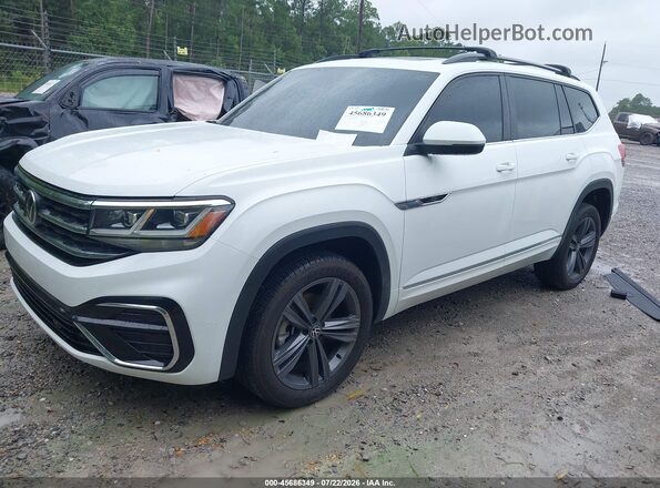 1V2PR2CA3MC574020 2021 VOLKSWAGEN ATLAS Белый Передняя левая четверть