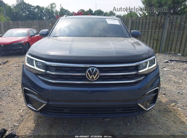 1V2RE2CA1LC226395 2020 VOLKSWAGEN ATLAS Dark Blue Front view