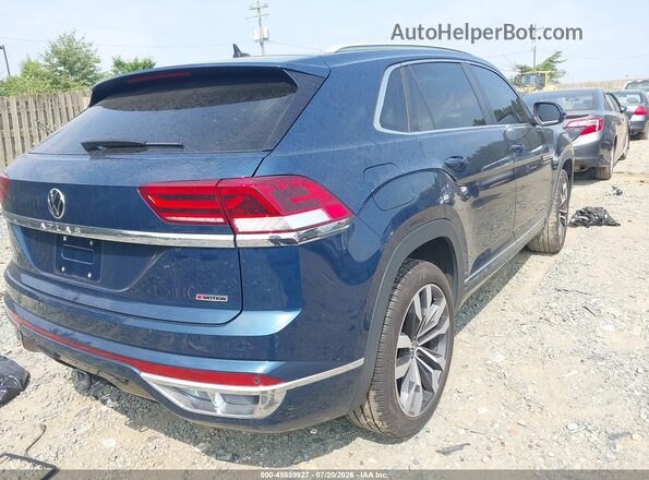1V2RE2CA1LC226395 2020 VOLKSWAGEN ATLAS Dark Blue Rear right