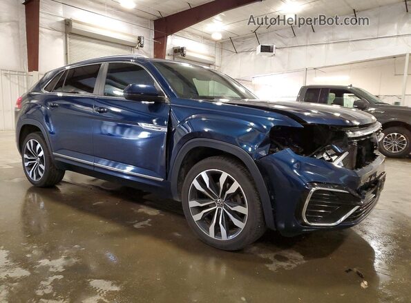 1V2RE2CA4LC211762 2020 VOLKSWAGEN ATLAS Blue Przód prawy